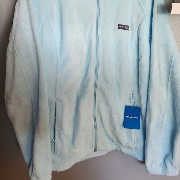 NWT Baby Blue Columbia Zip up Fleece Jacket - Picture 2 of 5